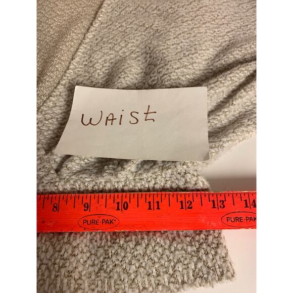 Urban Outfitters Sweater Cropped Tan Open Knit Dolman Boho Soft Fuzzy Size M - Picture 8 of 10